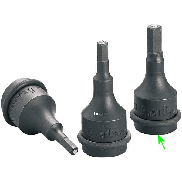 インパクト用 ヘキサゴンソケット(マグネット付) 対辺 8mm 長さ 60mm 差込角 12.7mm (1/2インチ)