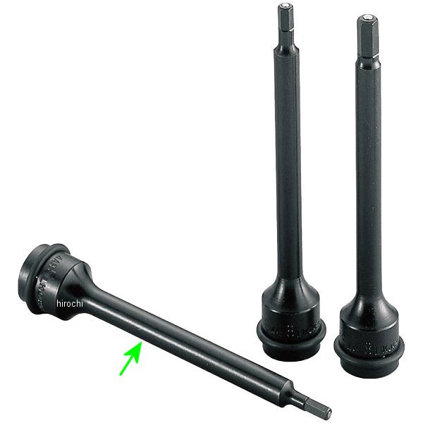 インパクト用 ロングヘキサゴンソケット(マグネット付) 対辺 5mm 長さ 150mm 差込角 12.7mm (1/2インチ)