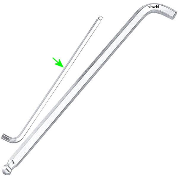 マスターツール首下ショート ロングボールポイントL形レンチ サイズ 4mm 長さ 142mm