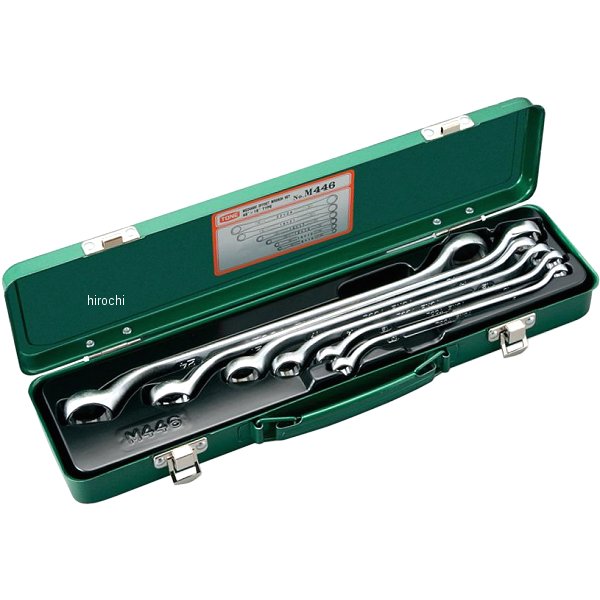 ロングメカニックめがねレンチセット(45°×10°)