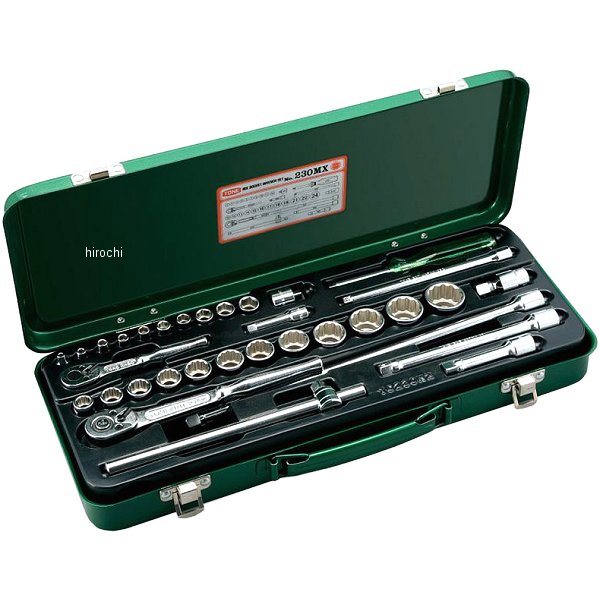 ミックスソケットレンチセット 産業機械 自動車 バイク用 差込角 6.35mm (1/4インチ) 9.5mm(3/8インチ)