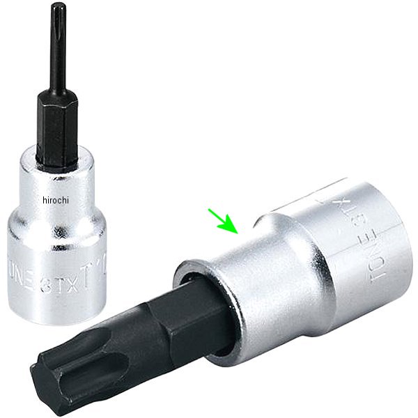 トルクスソケット(強力タイプ) T55 長さ 67mm 差込角 9.5mm (3/8インチ)