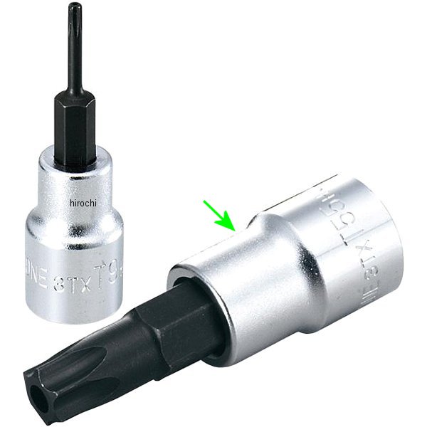 トルクスソケット(いじり防止タイプ) T55 長さ 67mm 差込角 9.5mm (3/8インチ)