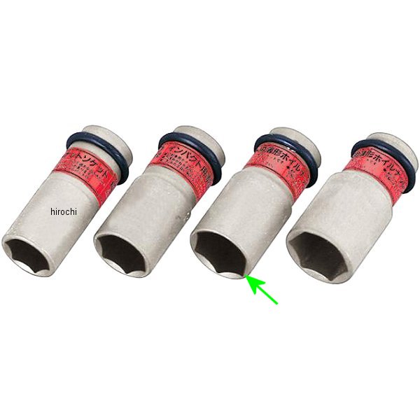 インパクト用 薄形ホイルナットソケット 対辺 21mm 長さ 60mm 差込角 12.7mm (1/2インチ)