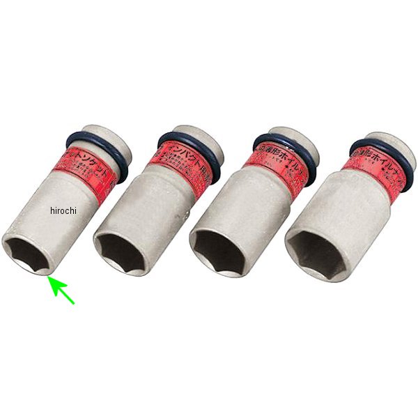 インパクト用 薄形ホイルナットソケット 対辺 17mm 長さ 60mm 差込角 12.7mm (1/2インチ)