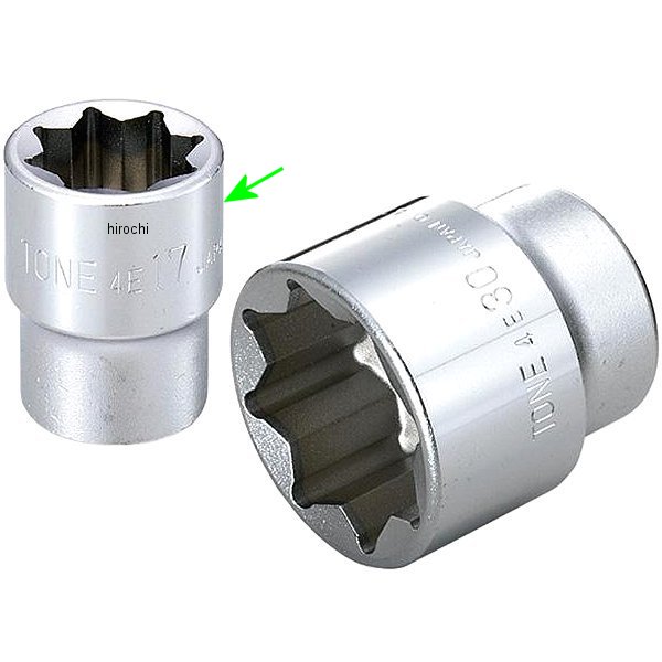 ソケット(8角) 対辺 17mm 長さ 37mm 差込角 12.7mm (1/2インチ)