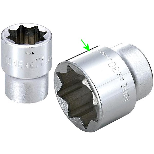 ソケット(8角) 対辺 30mm 長さ 49mm 差込角 12.7mm (1/2インチ)