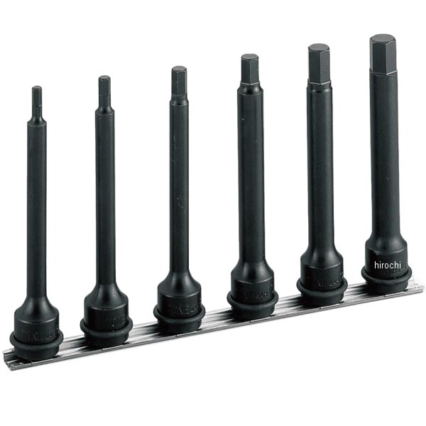 インパクト用 ロングヘキサゴンソケットセット(ホルダー付) 差込角 12.7mm (1/2インチ)