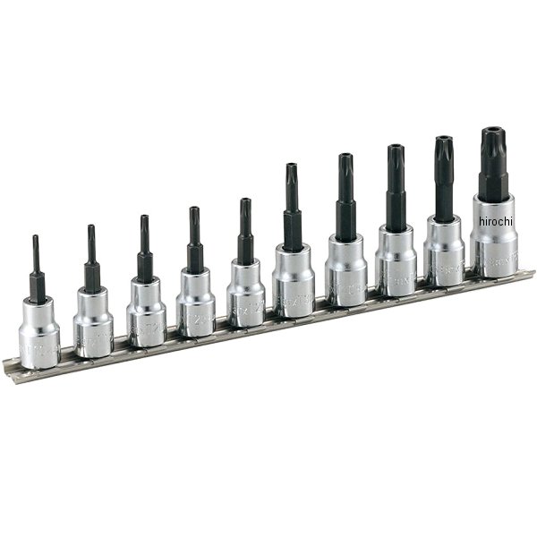 トルクスソケットセット(いじり防止タイプ・ホルダー付) 差込角 9.5mm (3/8インチ)