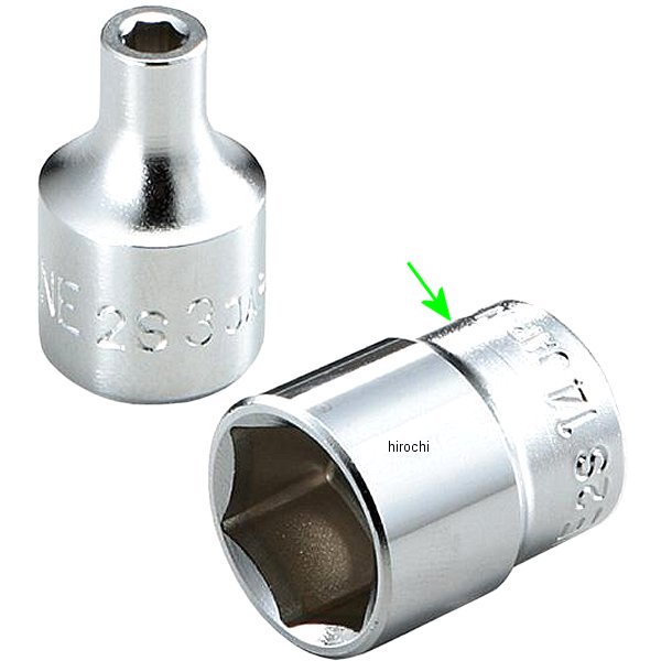 ソケット(6角) 対辺 14mm 長さ 23.5mm 差込角 6.35mm (1/4インチ)
