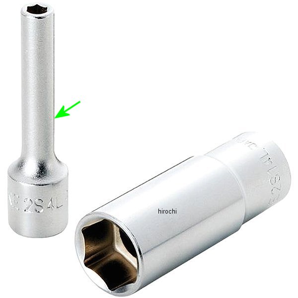 ディープソケット(6角) 対辺 4mm 長さ 51mm 差込角 6.35mm (1/4インチ)