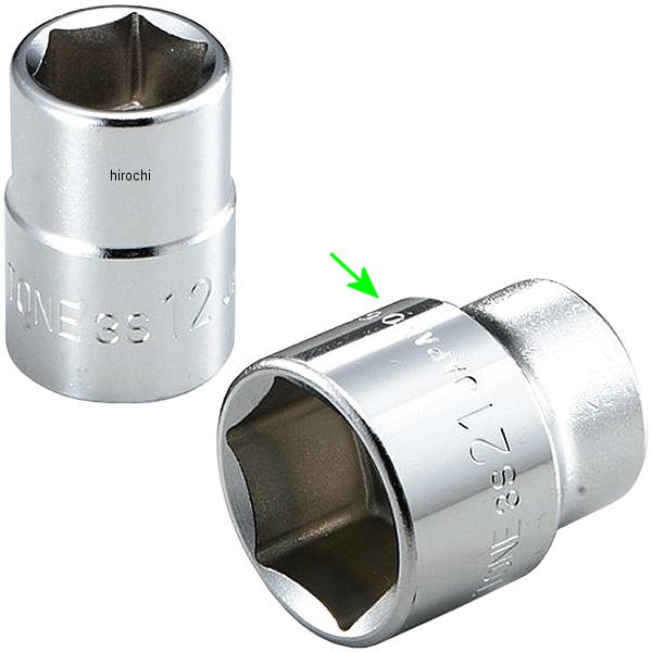 ソケット(6角) 対辺 21mm 長さ 32mm 差込角 9.5mm (3/8インチ)