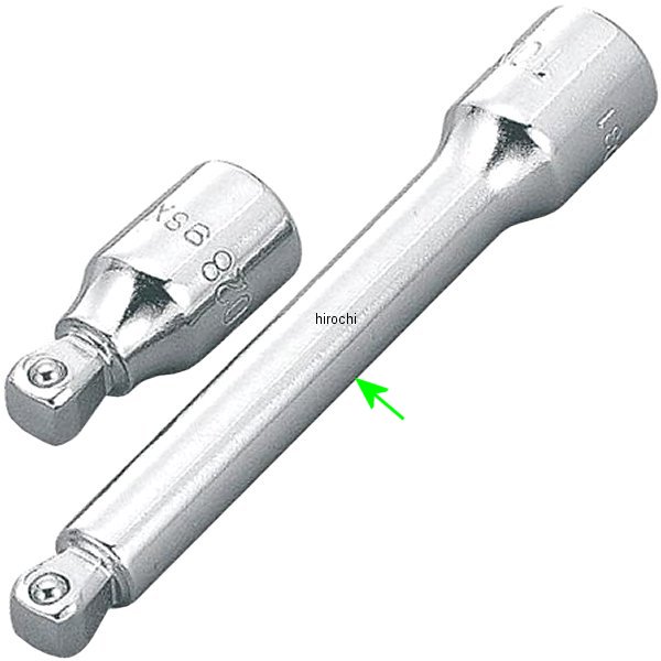 首振エクステンションバー 長さ 75mm 差込角 6.35mm (1/4インチ)
