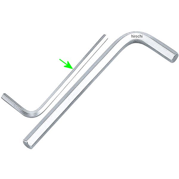 マスターツール 六角棒 L形レンチ サイズ 4mm 長さ 78mm