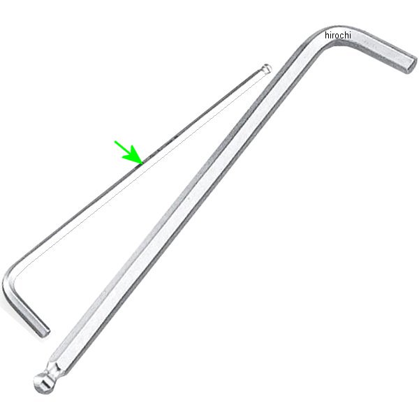 マスターツール ロングボールポイント L形レンチ サイズ 4mm 長さ 142mm