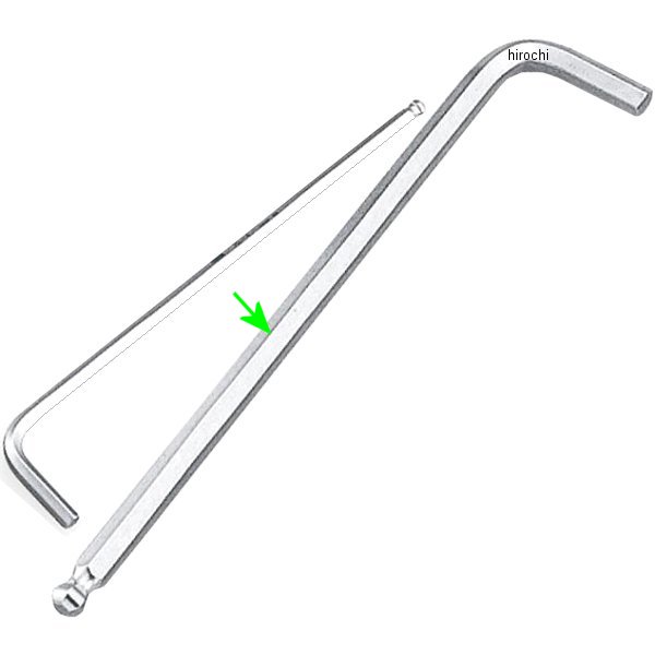 マスターツール ロングボールポイント L形レンチ サイズ 8mm 長さ 198mm