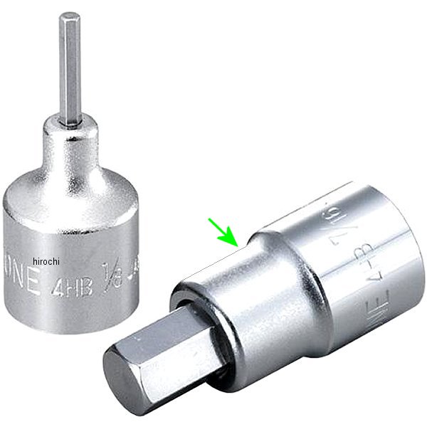 ヘキサゴンソケット インチ 対辺 7/16インチ 長さ 50mm 差込角 12.7mm (1/2インチ)