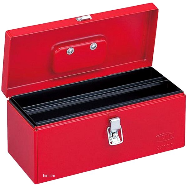 ツールケース 平形 中皿付き 2段ケース 長さ410mm 幅175mm 高さ224mm 赤