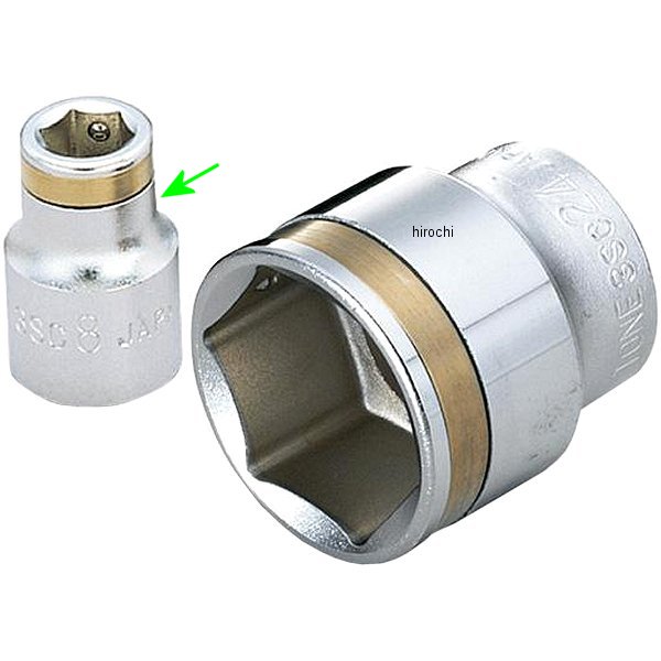 ナットキャッチソケット(6角) 対辺 8mm 長さ 26mm 差込角 9.5mm (3/8インチ)