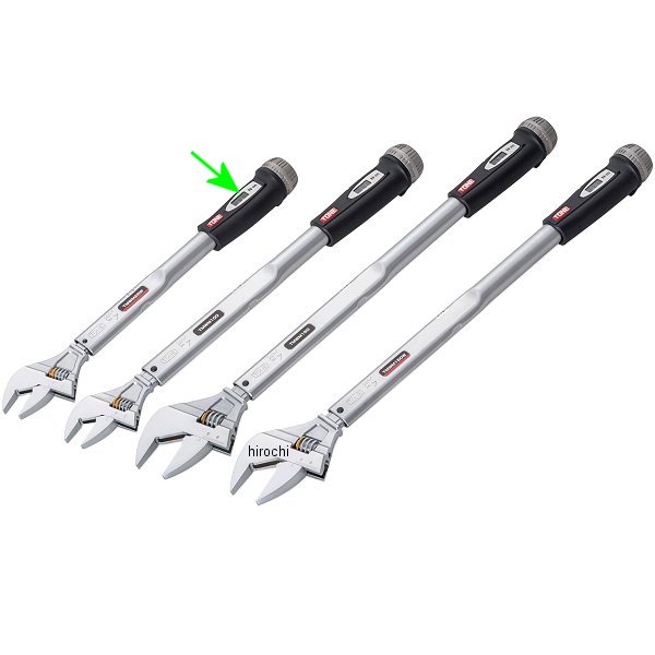 モンキ形トルクレンチ(ダイレクトセット・ワイドタイプ) 能力範囲 5-25 N・m 開口 17-38mm 長さ 346mm