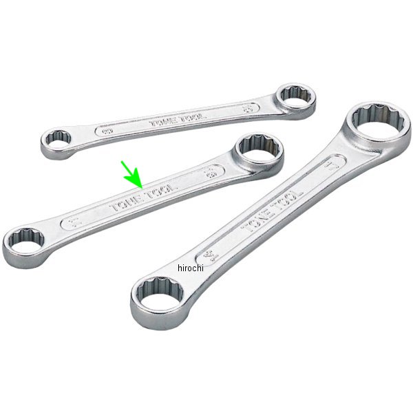 ショート めがねレンチ (ストレート) 両口 対辺 11-13mm 長さ 115mm