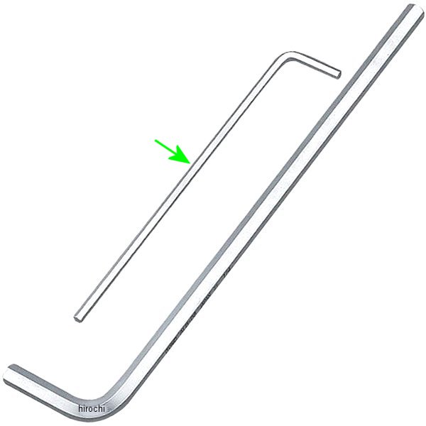 マスターツールロング 六角棒 L形レンチ (インチ) サイズ 1/8インチ 長さ 126mm