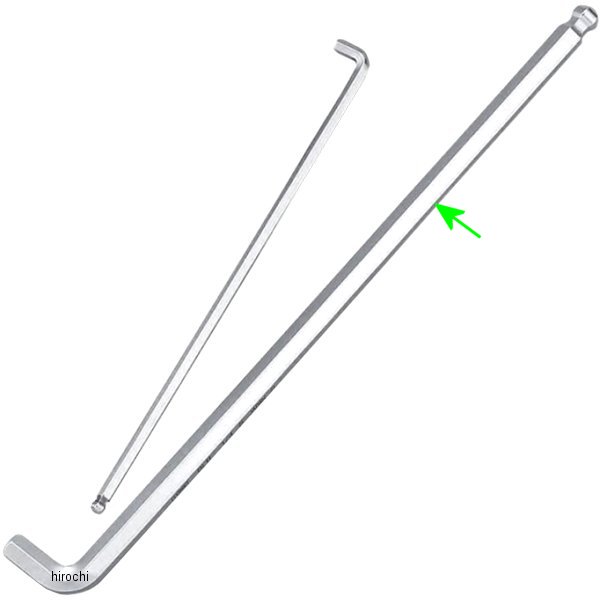 マスターツール首下ショート ロングボールポイントL形レンチ(インチ) サイズ 1/4インチ 長さ 180mm