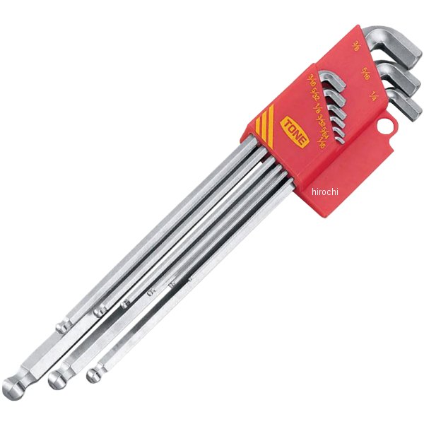 マスターツール首下ショートロングボールポイントL形レンチセット(インチ) インチ