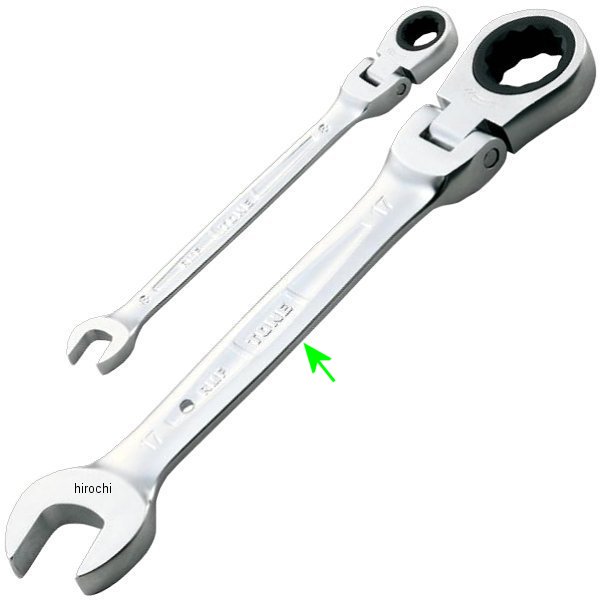 首振ラチェット めがねレンチ サイズ 17mm 長さ 190mm