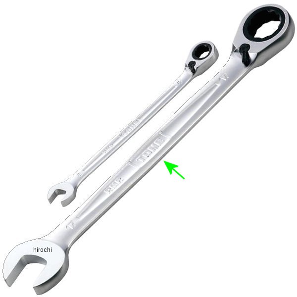 切替式ラチェット めがねレンチ サイズ 17mm 長さ 226mm