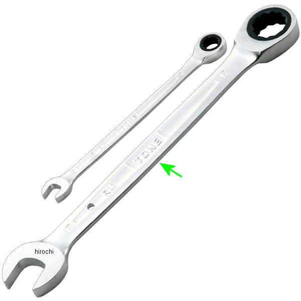 ラチェット めがねレンチ サイズ 17mm 長さ 225mm