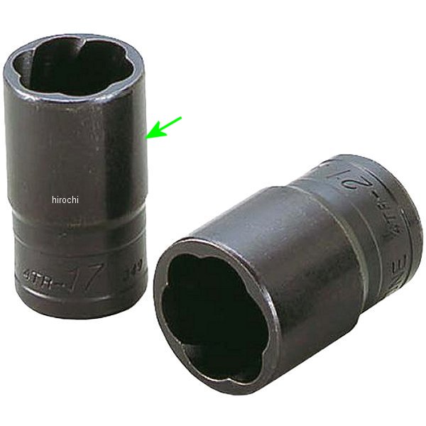 トルネードソケット 対辺 17mm 長さ 32mm 差込角 12.7mm (1/2インチ)