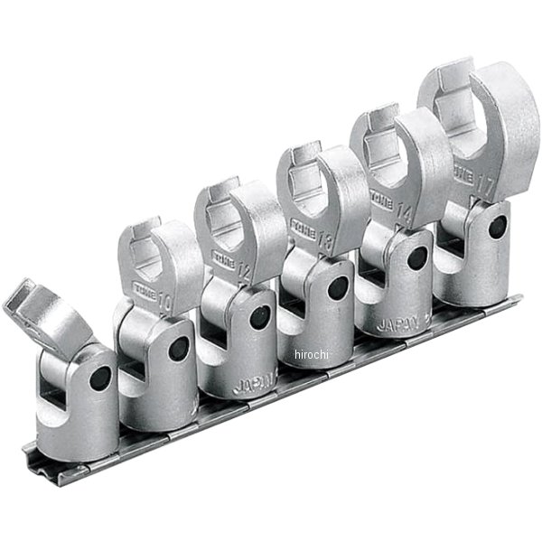 フレックスクロウフットレンチセット(ホルダー付) 差込角 9.5mm (3/8インチ)