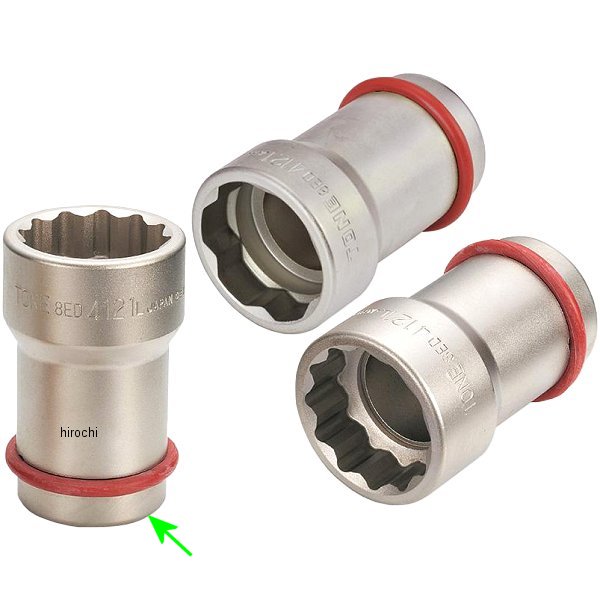 ホイルナットコンビソケット(12角) バス トラック等 対辺41mm-□21mm 長さ 90mm 差込角 25.4mm (1インチ)