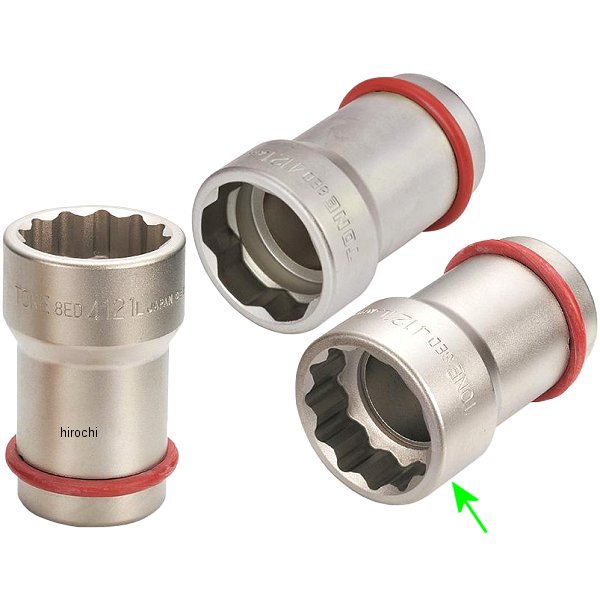 ホイルナットコンビソケット(12角) バス トラック等 対辺41mm-□21mm 長さ 90mm 差込角 25.4mm (1インチ)