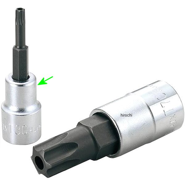 トルクスソケット(いじり防止タイプ) T30 長さ 74mm 差込角 12.7mm (1/2インチ)