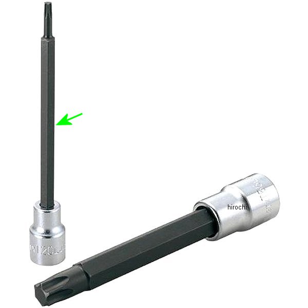 ロングトルクスソケット(強力タイプ) T20 長さ 125mm 差込角 9.5mm (3/8インチ)
