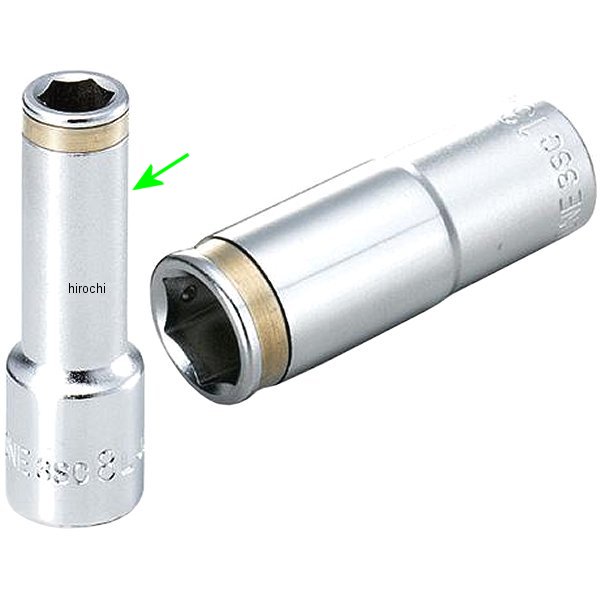 ナットキャッチディープソケット(6角) 対辺 13mm 長さ 54mm 差込角 9.5mm (3/8インチ)