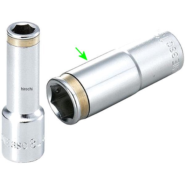 ナットキャッチディープソケット(6角) 対辺 8mm 長さ 54mm 差込角 9.5mm (3/8インチ)