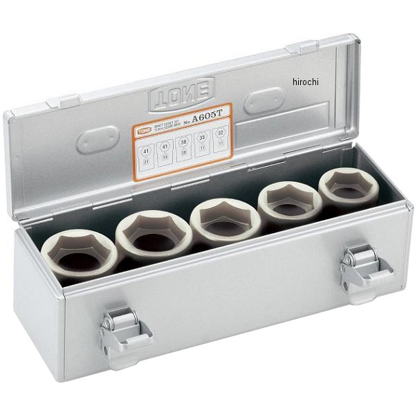 ホイルナットコンビソケット バス トラック用 セット内容 6A-3217 3517 3820 4119 4121 各1個 差込角 19mm (3/4インチ)