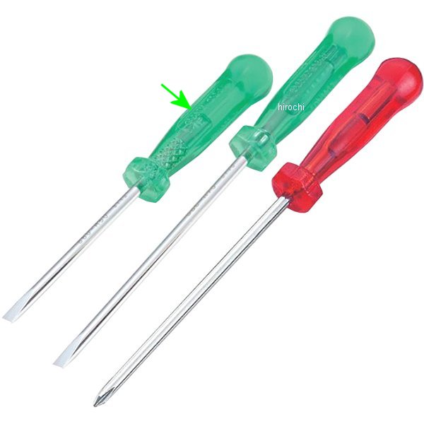 ベビードライバー (-) 0.4x3.0 長さ 50mm グリーン