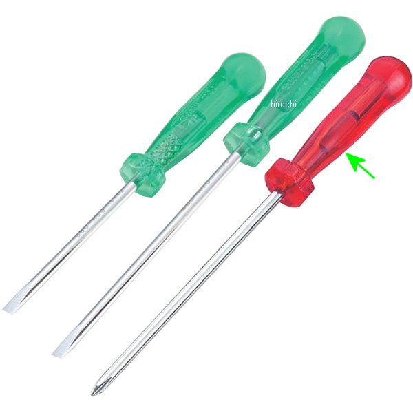 ベビードライバー (+) No.00 長さ 75mm 赤