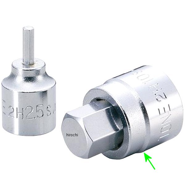 ショートヘキサゴンソケット 対辺 10mm 長さ 25mm 差込角 6.35mm (1/4インチ)