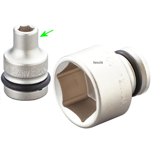 インパクト用 ソケット 対辺 8mm 長さ 38mm 差込角 12.7mm (1/2インチ)