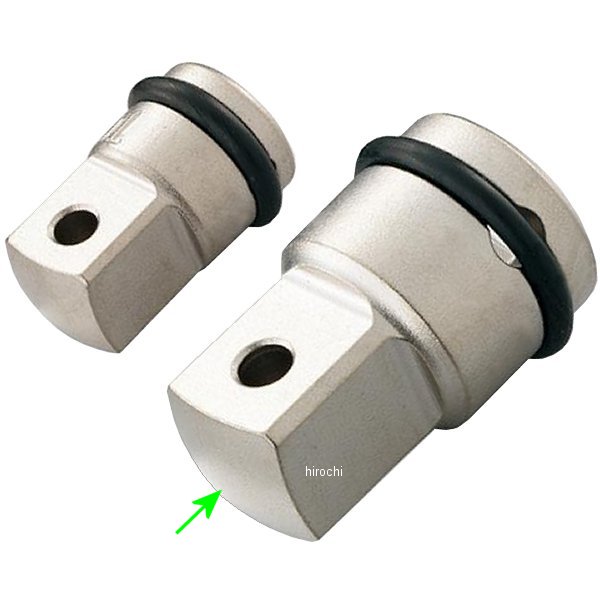 インパクト用 ソケットアダプター 凹差込角 9.5mm (3/8インチ) 凸差込角 12.7mm (1/2インチ) 長さ 32mm