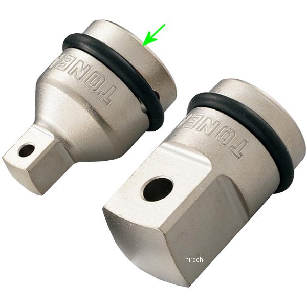 インパクト用 ソケットアダプター 凹差込角 12.7mm (1/2インチ) 凸差込角 9.5mm (3/8インチ) 長さ 32mm