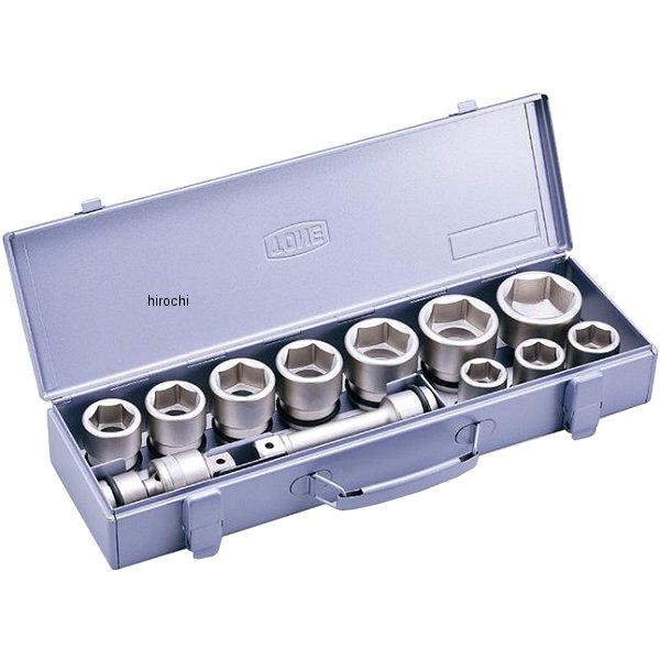 インパクト用 ソケットセット(メタルトレーケース仕様) 差込角 19mm (3/4インチ)