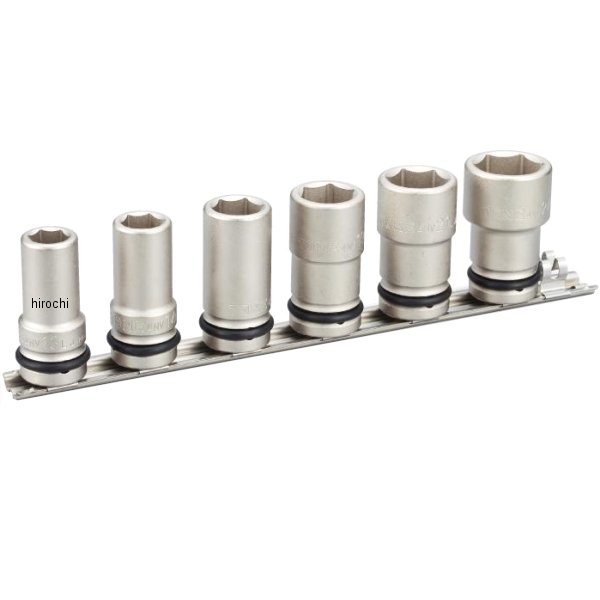 インパクト用 ロングソケットセット(ホルダー付) 差込角 12.7mm (1/2インチ)