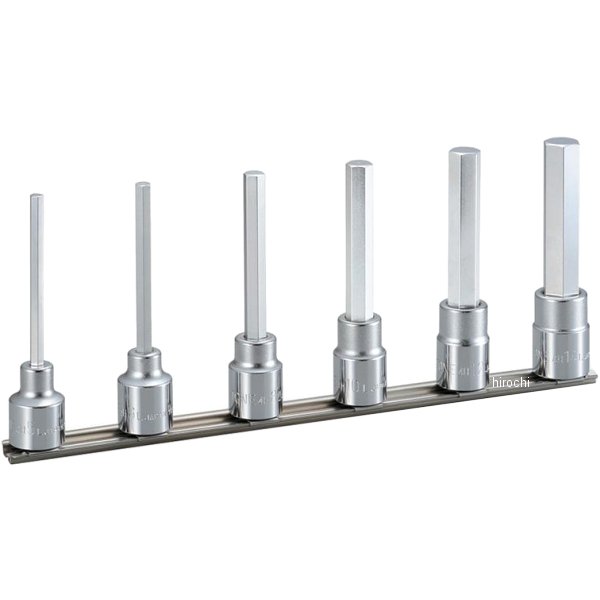 ロングヘキサゴンソケットセット(ホルダー付) 差込角 12.7mm (1/2インチ)