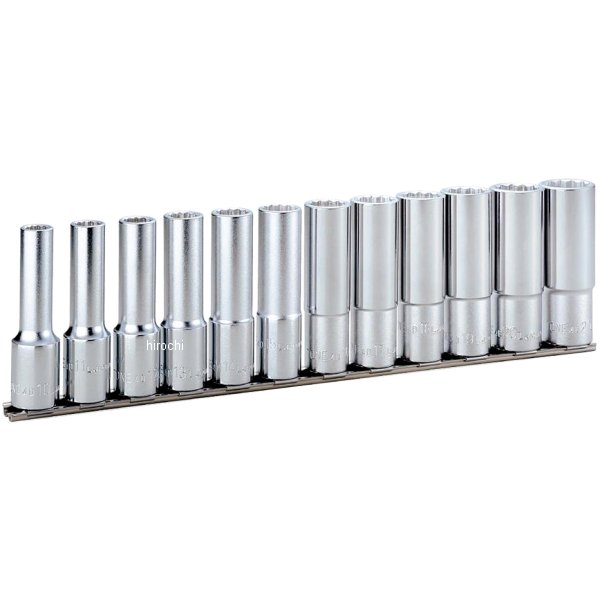 ディープソケットセット (12角・ホルダー付) 差込角 12.7mm (1/2インチ)